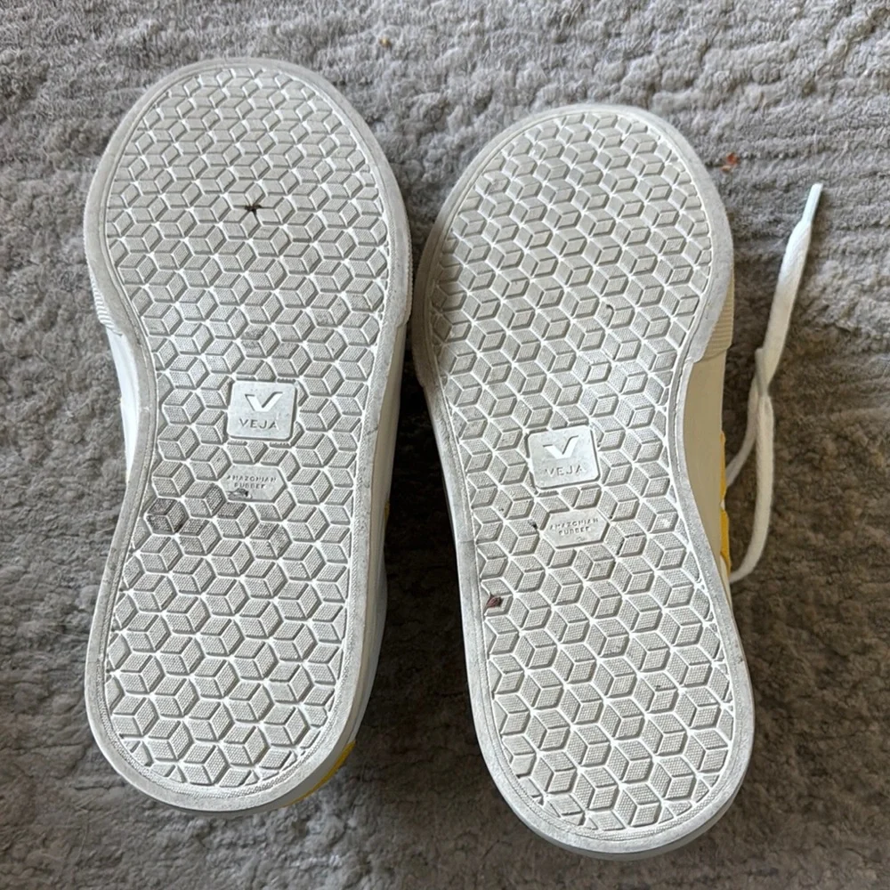 Veja White and Yellow Sneakers - Picture 2 of 2